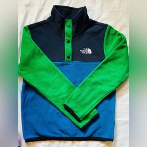 North Face pull-over fleece-size 7/8